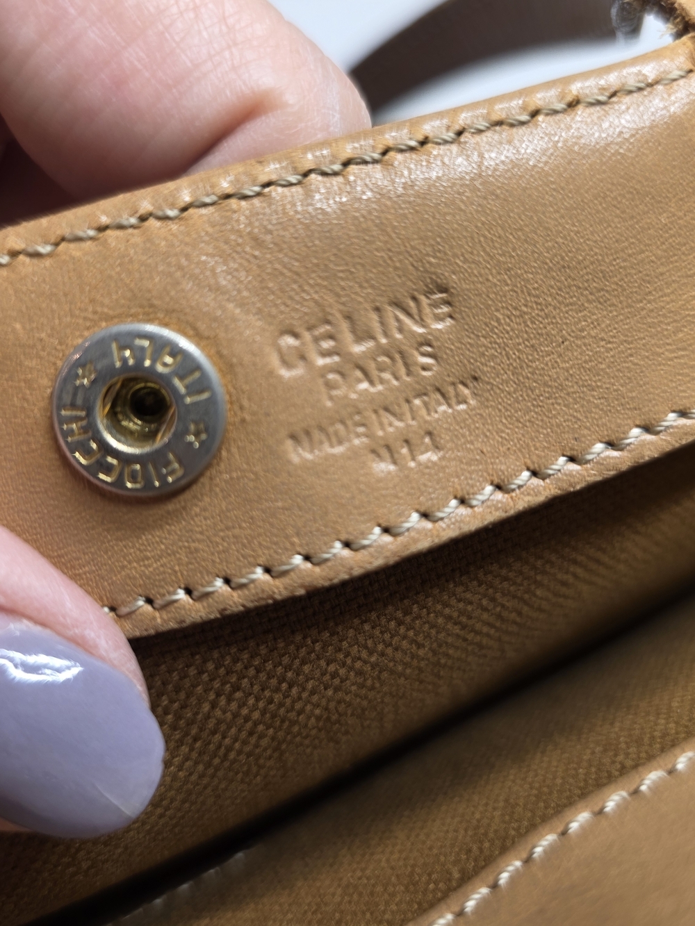 Vintage CELINE MACADAM Tote Bag - Picture 4 of 16